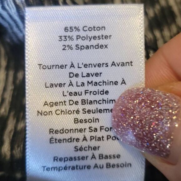 Talbots Sabrina Jacquard Animal Print Women's Top Size Small - Picture 6 of 7